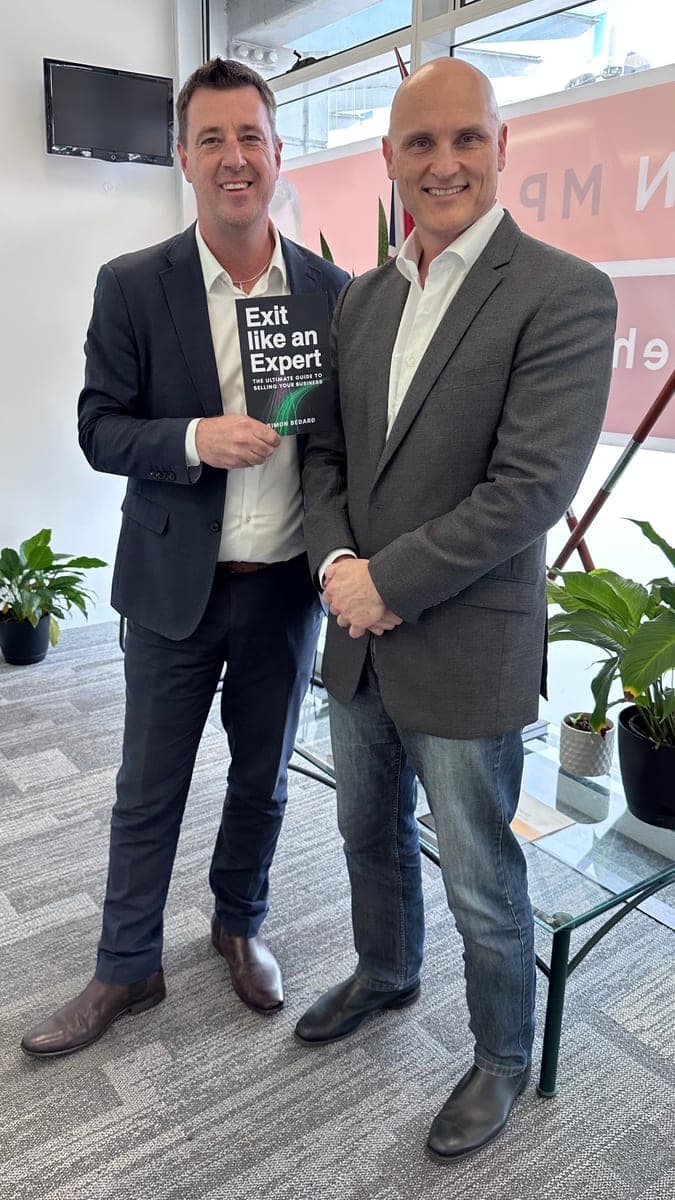 Simon Bedard of Exit Advisory Group with Michael Regan MP