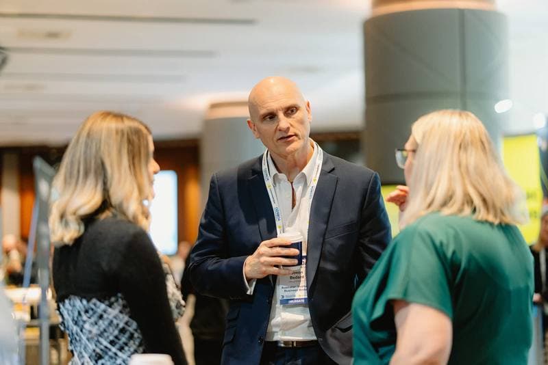 Simon Bedard between sessions at the COSBOA National Small Business Summit